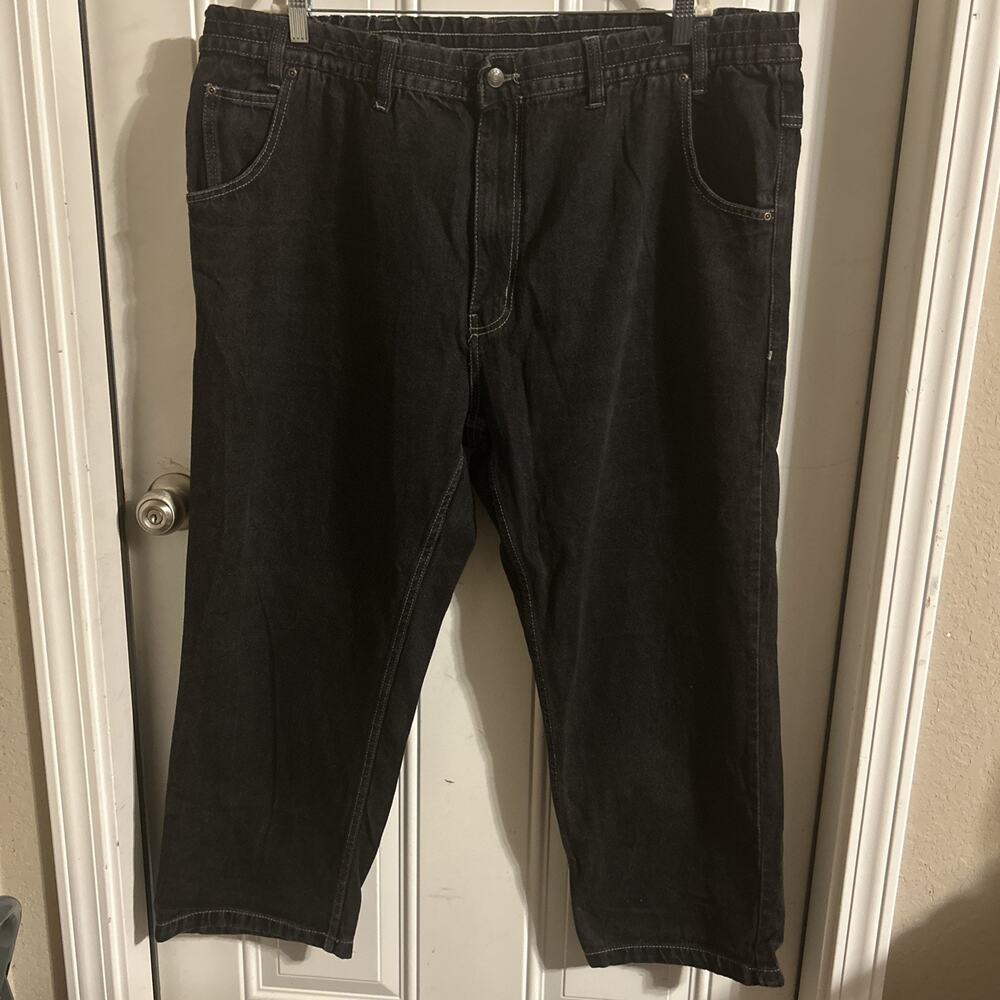 Haband Casual Joe Jeans Mens Black Denim Casual Straight Leg Size 46/S